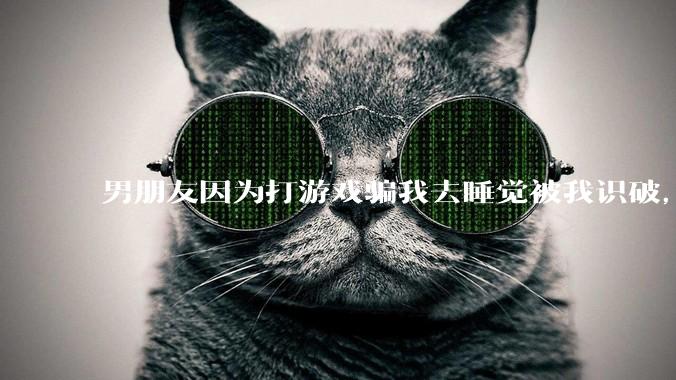 男朋友因为打游戏骗我去睡觉被我识破，然后我提了分手，他同意了，问问男孩子们他怎么想的？